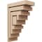 Ekena Millwork 4"W x 8"D x 12"H Classic Landon Rough Cedar Woodgrain TimberThane Corbel, Primed Tan CORUR04X08X12LANRCPR - alternate 1